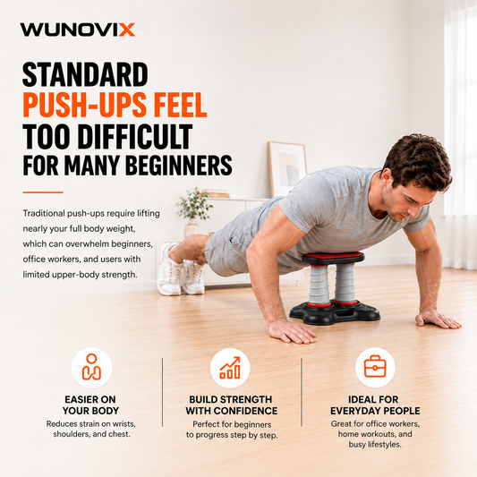 Wunovix PowerPress™ Double Spring Push-Up Auxiliary Training Device